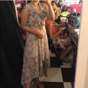Flower printed sun dress